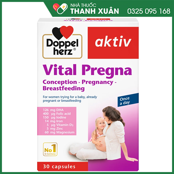 Vital Pregna Doppelherz bổ sung vitamin cho bà bầu